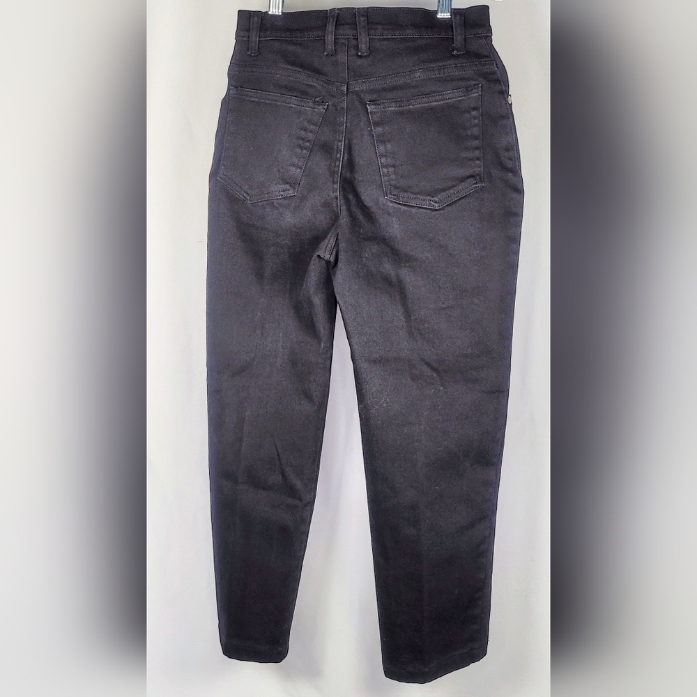 St John’s Bay Black Stretch Jeans Petite 4P Straight Leg Classic Denim - Picture 3 of 5